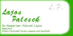 lajos palcsek business card